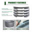  2pack 2x2x1ft Galvanized Raised Garden Bed, Planter Boxes Outdoor Round Metal Garden Beds For Planting Vegetables Flowers Herbs Silver