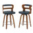 Swivel Upholstered Counter & Barstool With Wood Frame-905599451