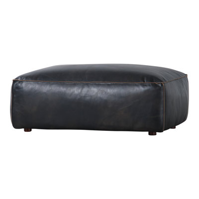 Luxe Leather Ottoman