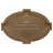 Horizontal Oval Gable Vent with Keystones, Functional