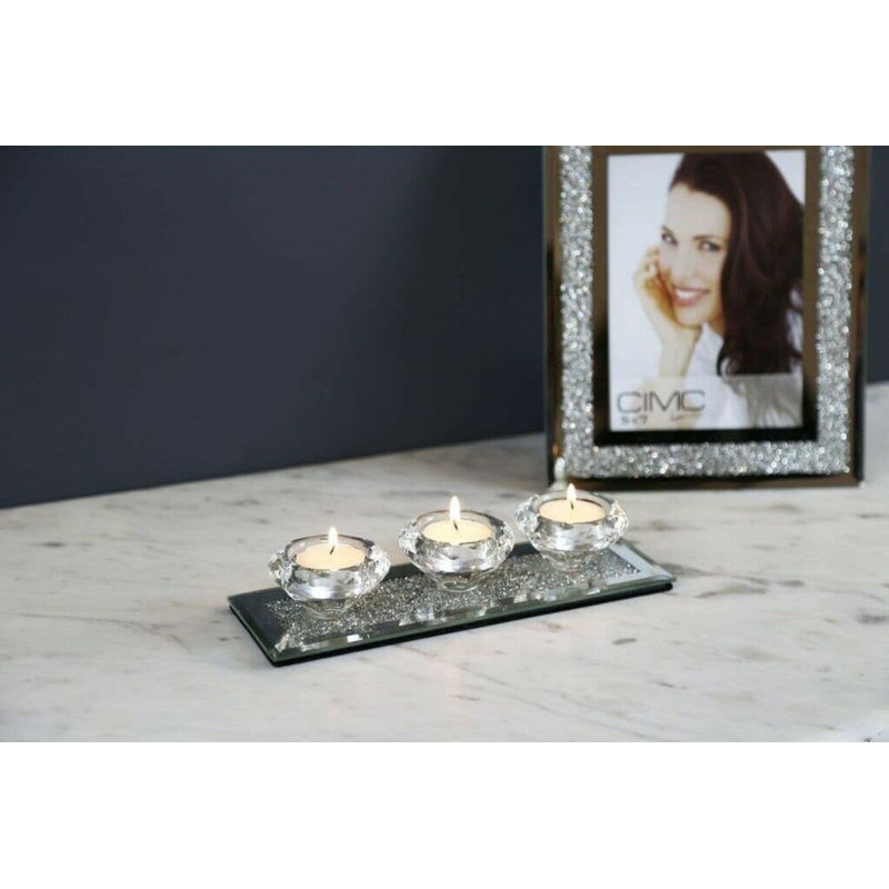 Glass Tabletop Tealight Holder
