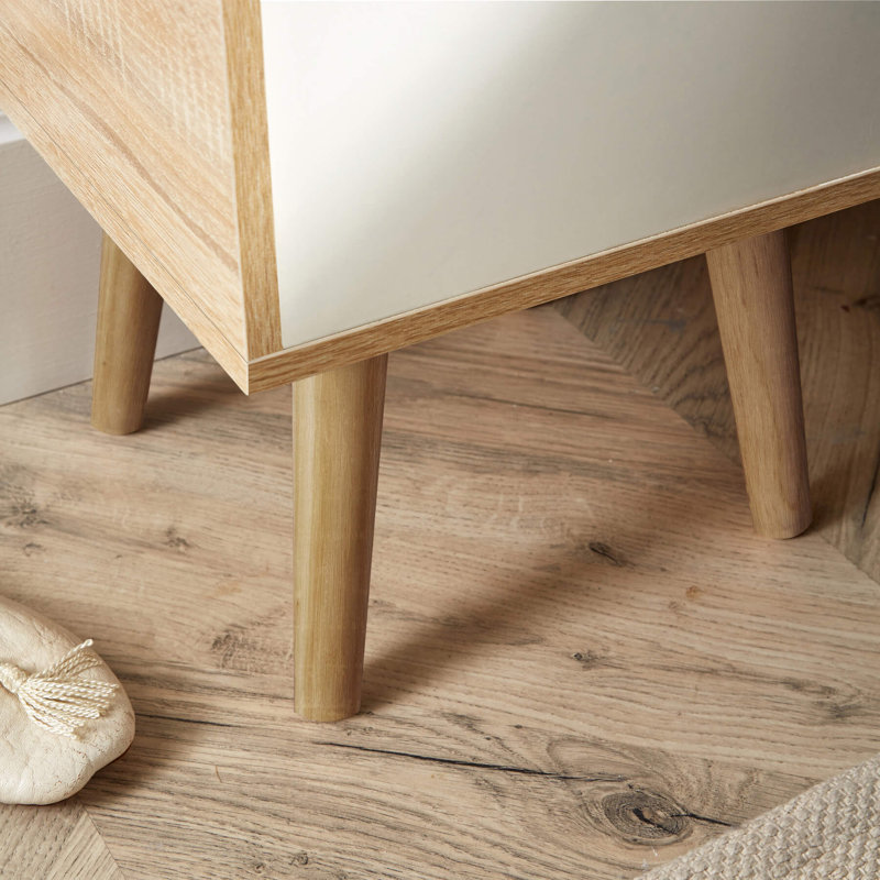 Kennedy 1 Drawer Bedside Storage Table, Oak