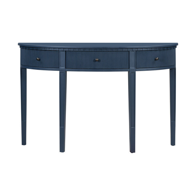 Console de rangement avec trois tiroirs Crestview, Marine