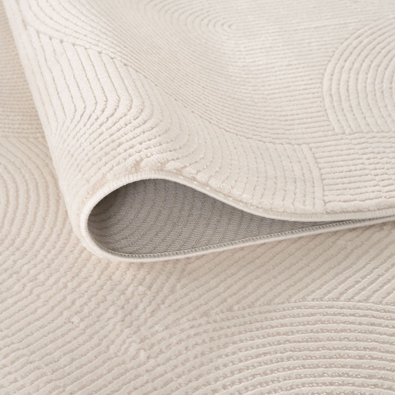 Carmel Modern Arc Cream Area Rug, Rectangle 160 x 230 cm