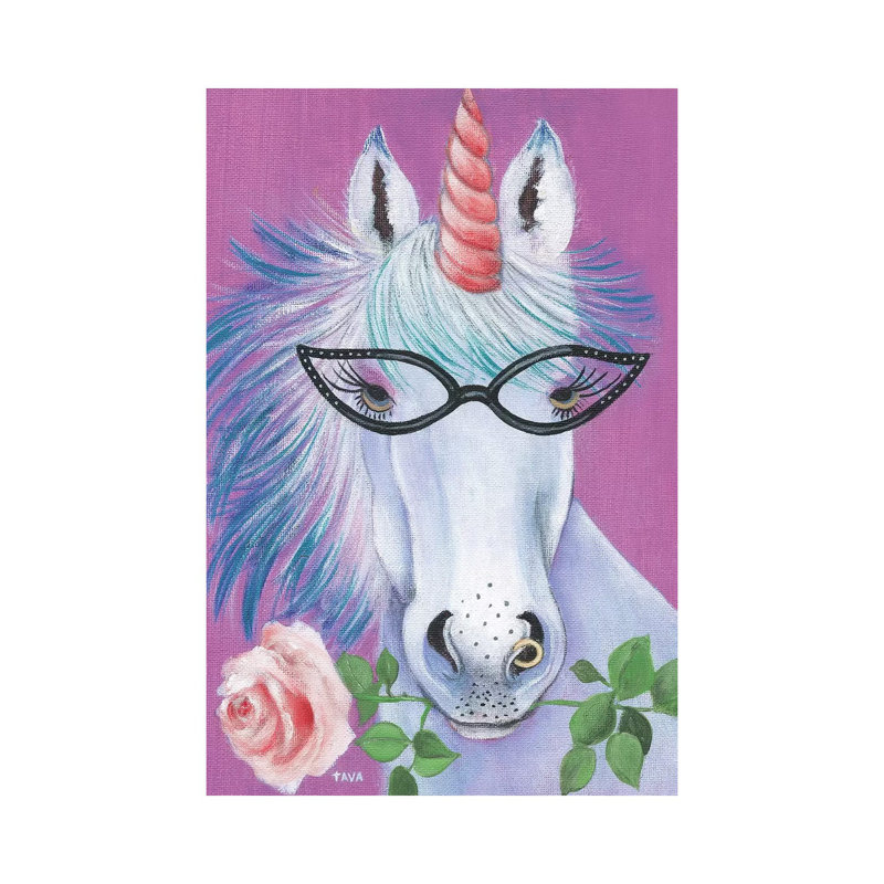 Unicorn III by Tava Studios - Gallery-Wrapped Canvas Giclée on Canvas, 20.32 cm H x 30.48 cm W, Canvas