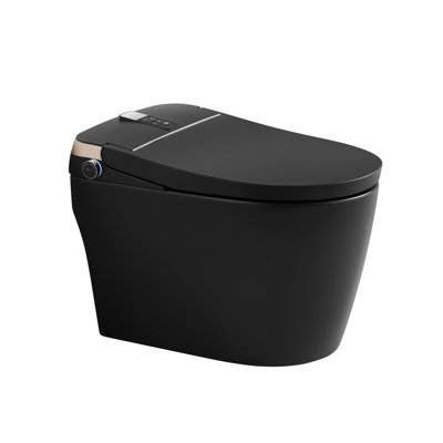 Aqua Gallery 1.27 Gallons GPF Elongated Chair Height Floor Mounted Bidet Toilet (Seat Included)
