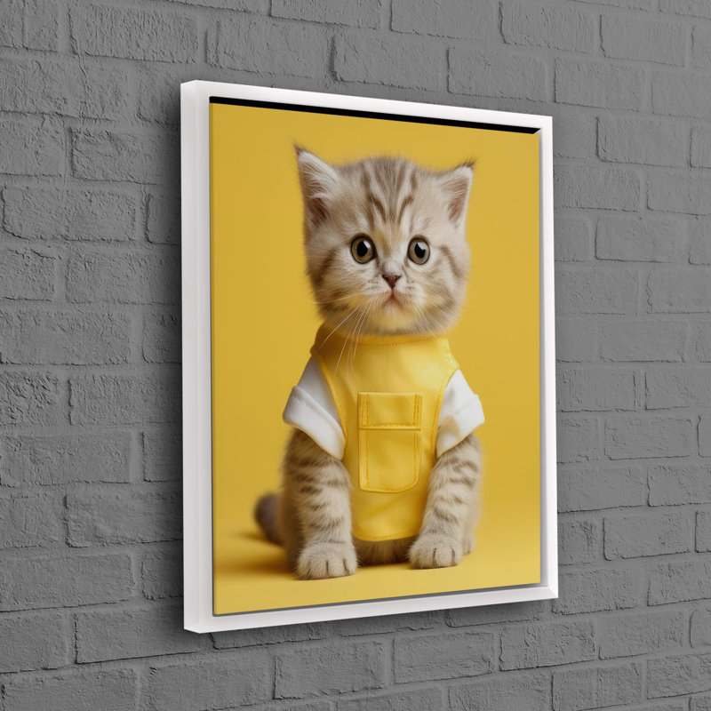 Print on Canvas, White, Framed Print without Mat, 60 cm H x 40 cm W