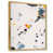 Toile avec cadre flottant or