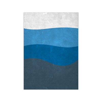 Abstract Blue Seascape Grunge - Print