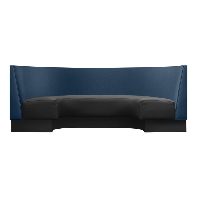 Booth U Plain Back, Academy Blue