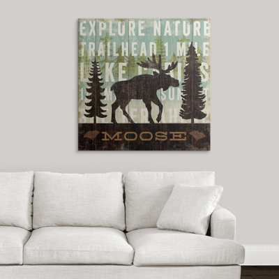«Simple Living Moose» par Michael Mullan, impression