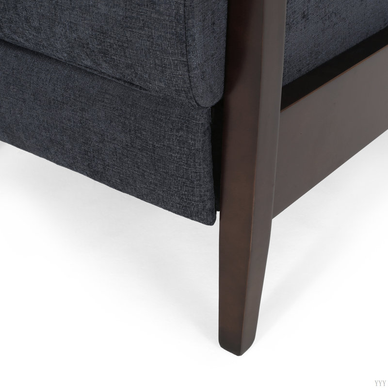 Fauteuil inclinable manuel manuel en bois de 24,75 po de largeur