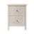 Levera Farmhouse Fully-Assembled 2-Drawer Nightstand, Distressed White-Washed End Table