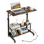 Adjustable Height Steel Computer Desk with Built-In Electrical Outlet-2087264406