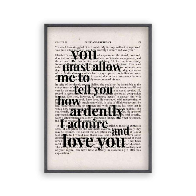 Print, Black Oak Frame, 41 cm H x 31 cm W