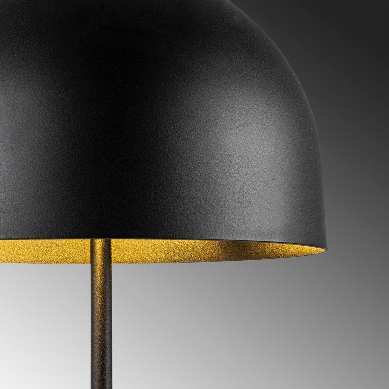 Metal Table Lamp, Black, Black