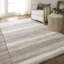 Tapis abstrait en polypropylène / polyester tissé à la machine Quashanna - Brun clair / Taupe-1262394455