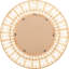 Bamboo / Rattan Round Wall Mirror-98249888