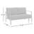 Armando 51” Aluminum Outdoor Loveseat with Sunbrella Cushions-1166644303-1150945331