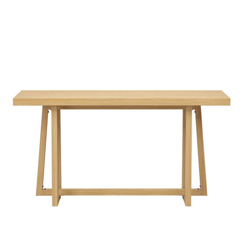Citium Rectangular Wood Console Table, Natural