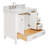 Ariel Cambridge 36 In. Right Offset Vanity With 2 In. Carrara Marble Countertop-105903784