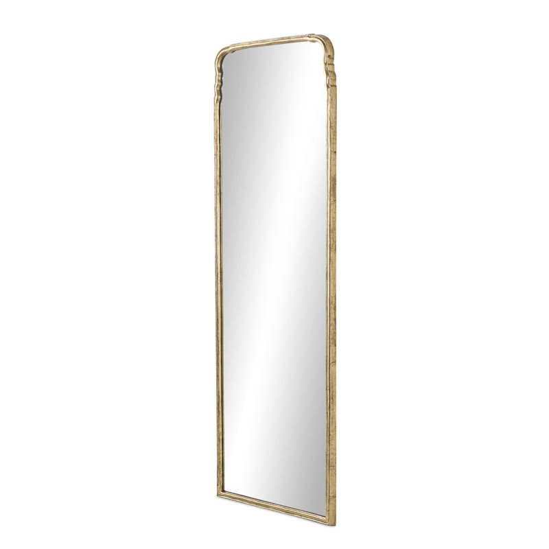 Loire Mantle Mirror-Antiqued Gold Leaf, Vertical, 81" x 28"