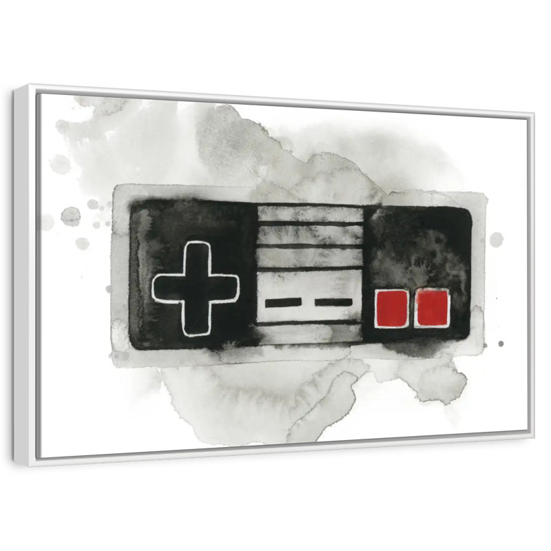 Joueur I, Cadre flottant blanc, 25 po x 17 po