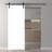 32 In. W X 80 In. H X 1 3/4 In. D Flush Painted Solid Barn Door Smart Pro 2U Polar White With Installation Hardware Kit By Belldinni-66325424