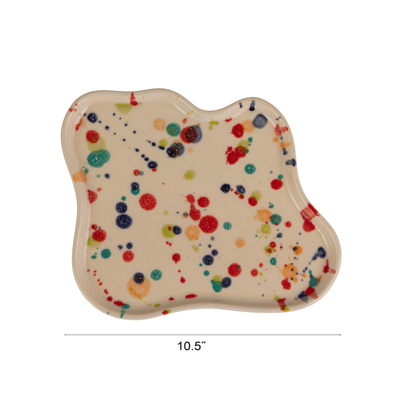 Handmade Stoneware Organic Shaped Plate