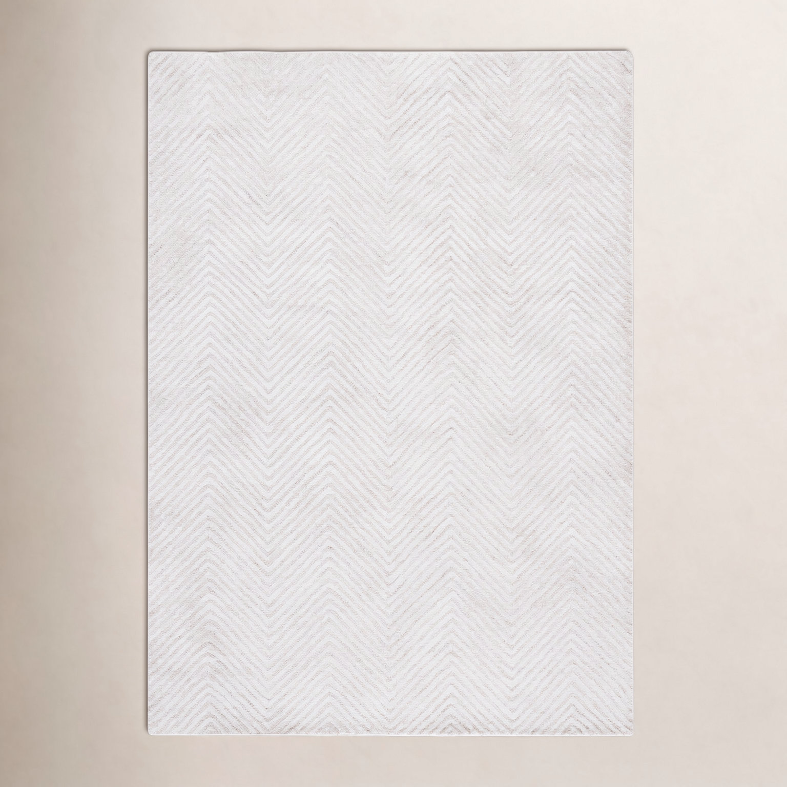 Hand-Tufted Wool Chevron Rug, Rectangle 9' x 12'