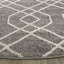 Tapis géométrique en laine touffeté à la main à motif lococo Thornbury Performance-805778301