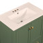 Meuble-lavabo de 30 po avec lavabo simple, lavabo sous le comptoir, armoire de rangement avec 2 portes et tiroir