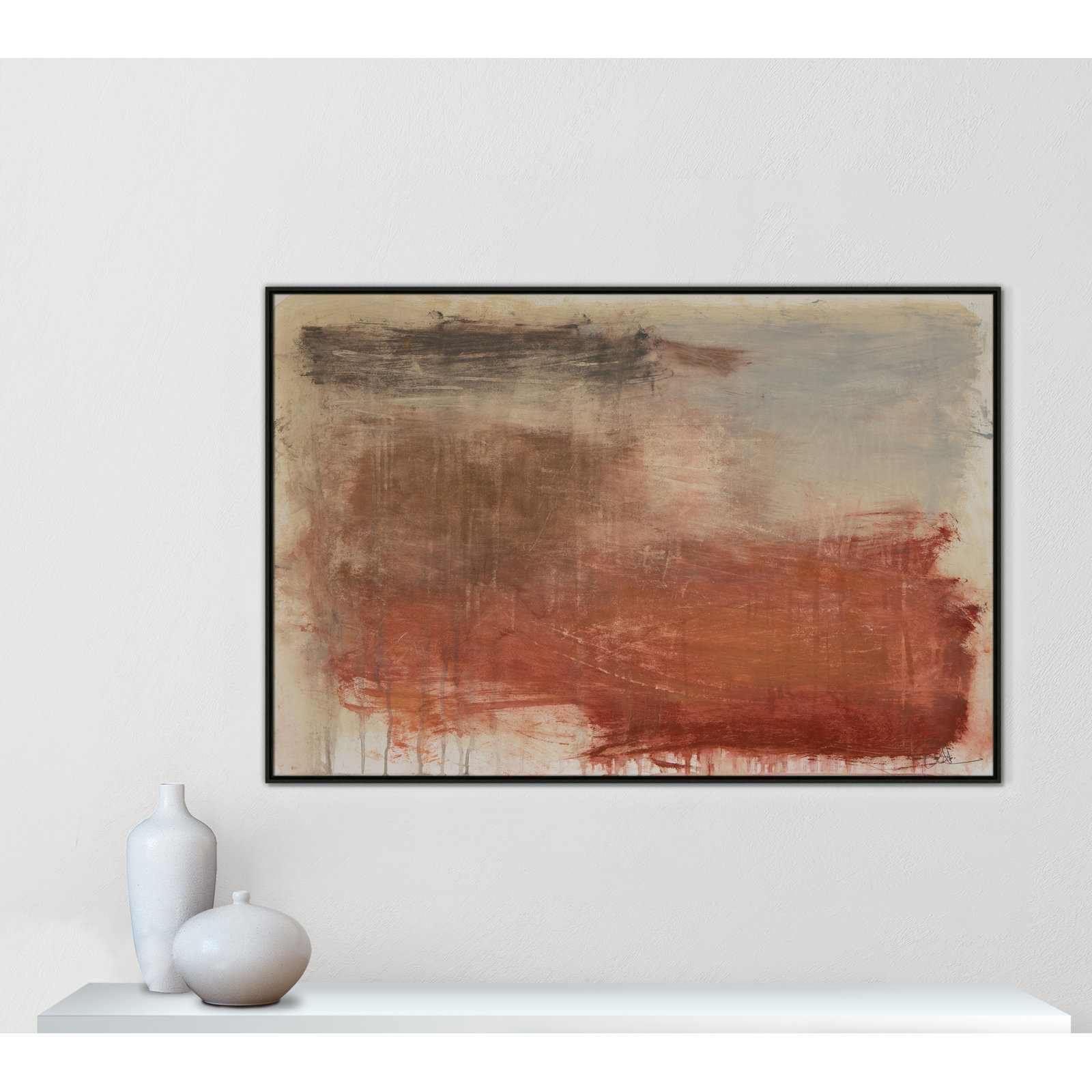 Colin "Autumn Over The Riviera" Print, 41.5" H x 61.5" W, Espresso
