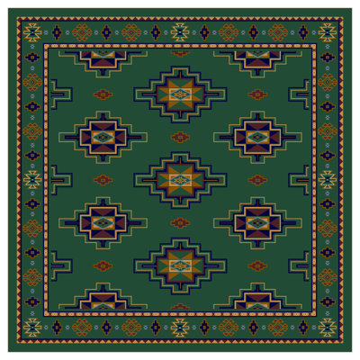 Tapis émeraude Alminus Signature Star