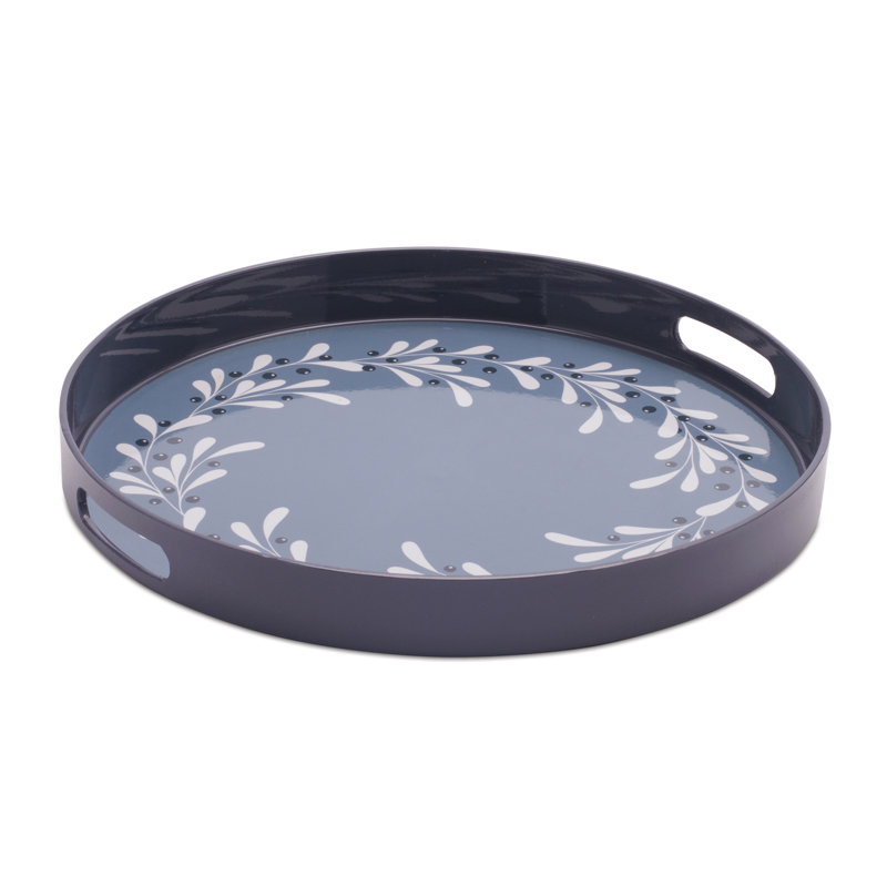 Winter Botanical Wreath Tray 13.5"D