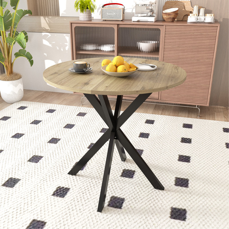 Ashbey rond, Naturel, H 29,53 po x L 31,5 po x l 31,5 po, Brun