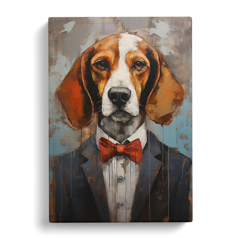 Beagle Contemporary Art - Wrapped Canvas, 60cm H x 40cm W x 3cm D