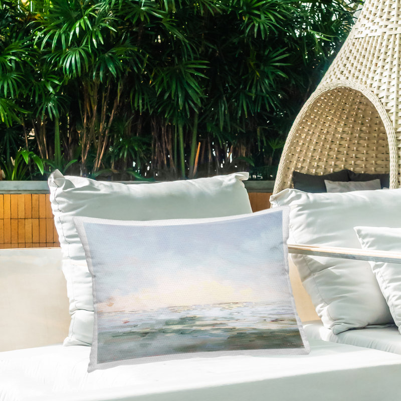 Coussin d'extérieur imprimé Ocean Coast
