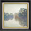 La rivière de la seine à Giverny par Claude Monet - Peinture sur toile encadrée-86450361