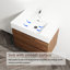 Meuble-lavabo de 30 po avec lavabo en résine. 2 tiroirs à fermeture en douceur, moderne. Base en contreplaqué pour une meilleure durabilité du lavabo et des tiroirs., Stabilité de fabrication-2018452260-2018452261