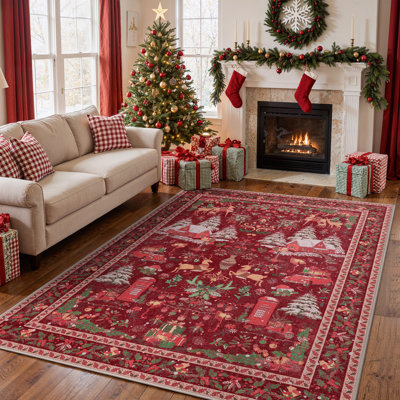 Tapis lavable à la machine Christmas