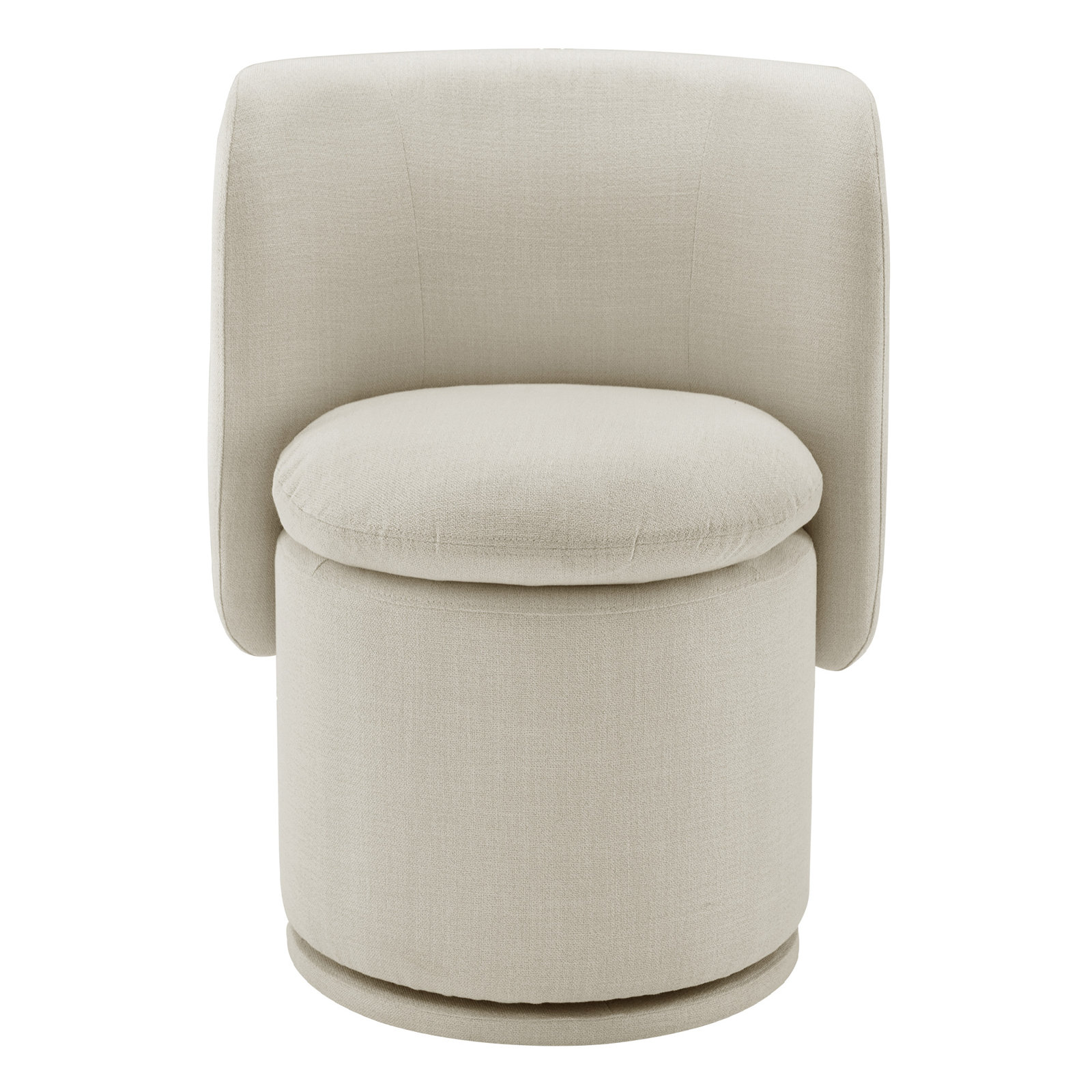 Adrielle Swivel Upholstered Barrel Chair, Soren Ochre