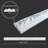 Chromed Crown White 16.4ft x1.02in x 0.28in Peel and Stick molding trim