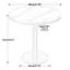 Table bistro ronde de 31,5 pouces avec plateau en faux marbre et plateau en métal robuste, facile à assembler, diamètre de la structure en métal robuste-1434216830