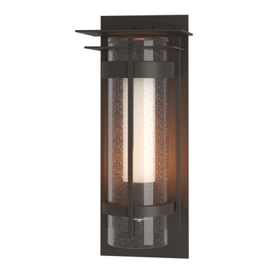 Torch Seeded Glass Outdoor Flush Mount