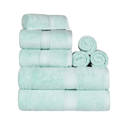 Ensemble de 8 serviettes en coton de qualité égyptienne 800 g Renata 