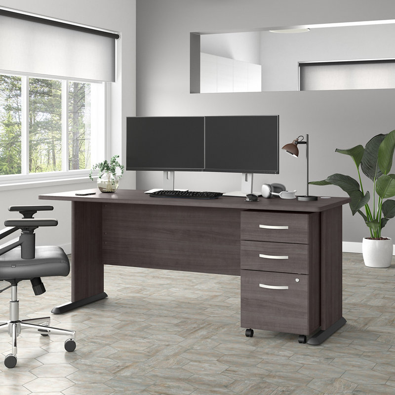 Ensemble de bureau d'ordinateur Studio A, Gris orage