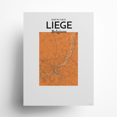 «Liege City Map», impression