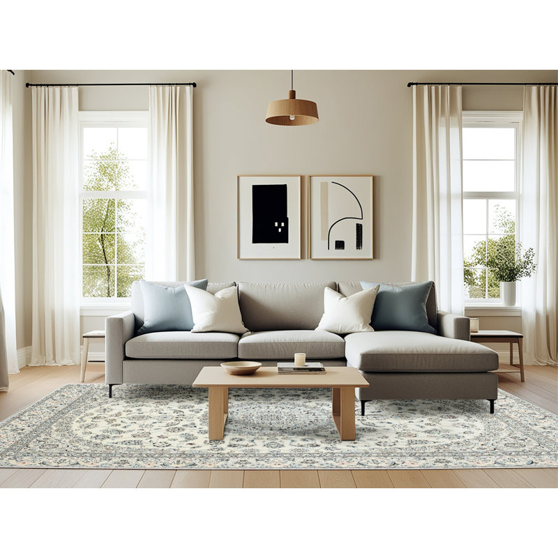 Oriental Indoor Rug, Rectangle 6' x 9'
