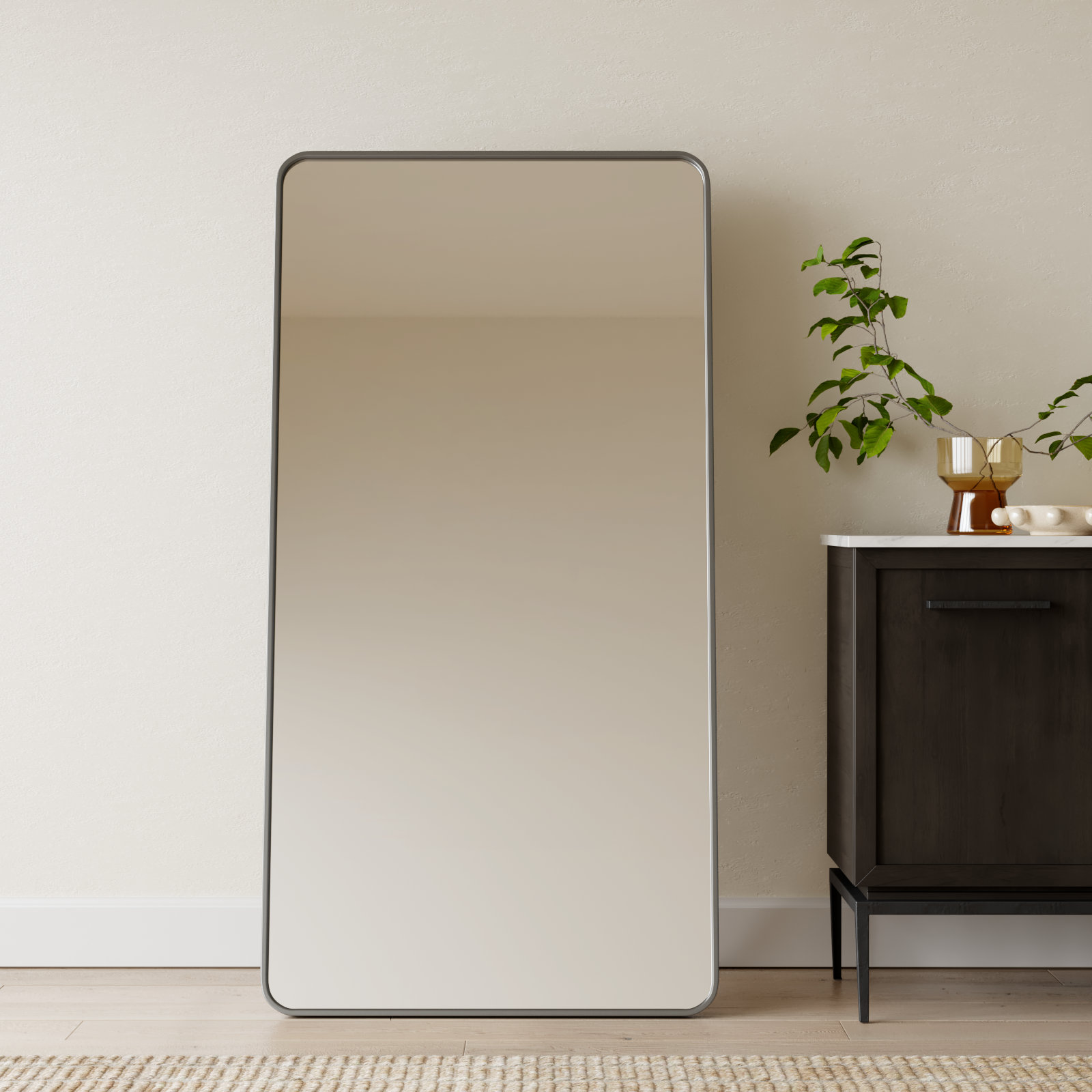 Sabine 32" Full-Length Mirror, Silver, 60" x 30"